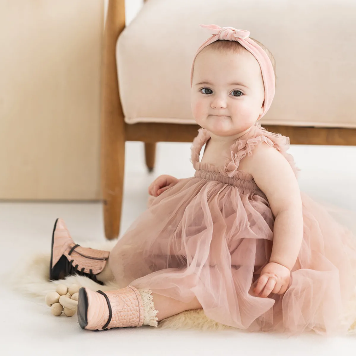 Fashion Freebird Stores Baby Coal Pink Croco