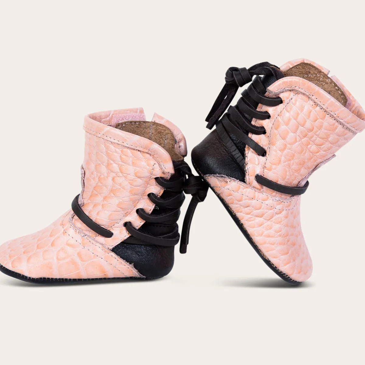 Fashion Freebird Stores Baby Coal Pink Croco