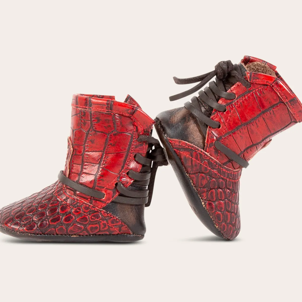 Fashion Freebird Stores Baby Coal Red Croco