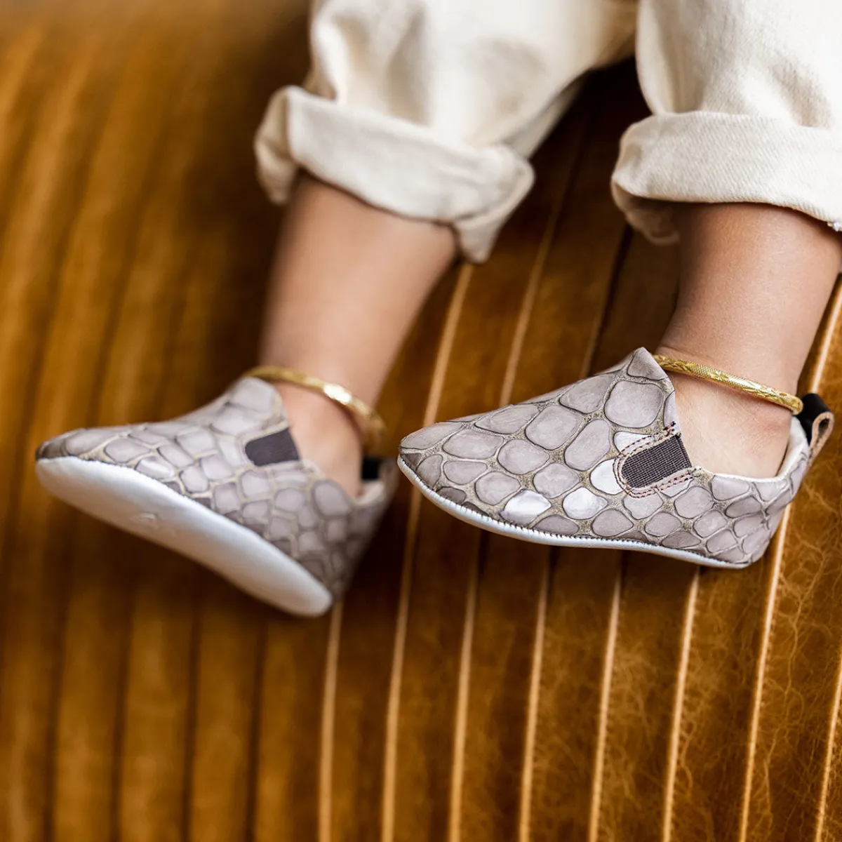 Hot Freebird Stores Baby Kicks Stone Croco