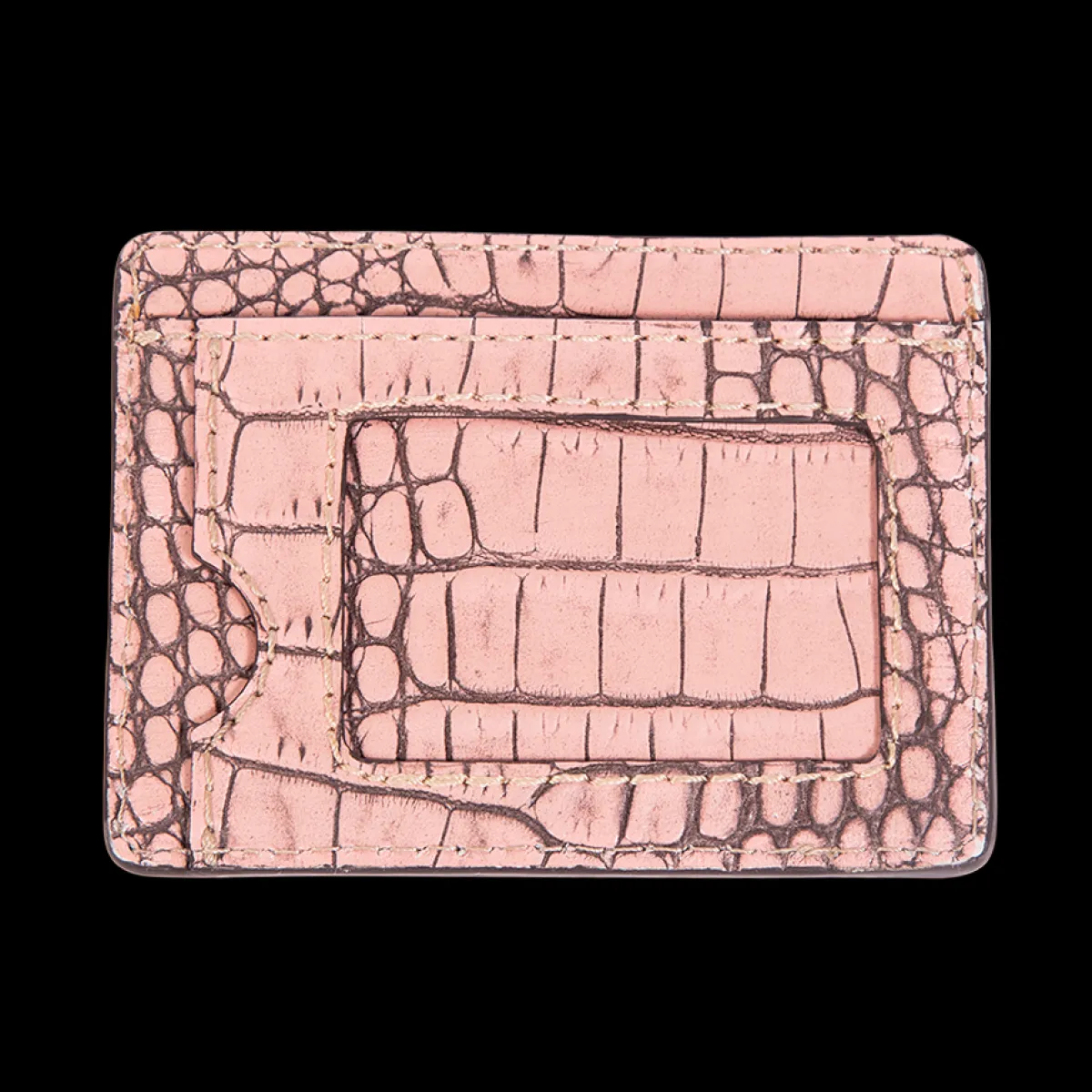 Best Freebird Stores Cc Wallet Pink Croco