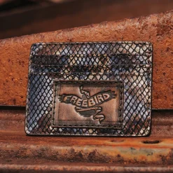 Online Freebird Stores Cc Wallet Blue Multi Snake