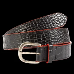Discount Freebird Stores Classic Belt Black Croco