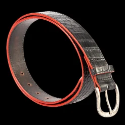 Discount Freebird Stores Classic Belt Black Croco