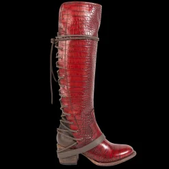 Fashion Freebird Stores Coal Red Croco