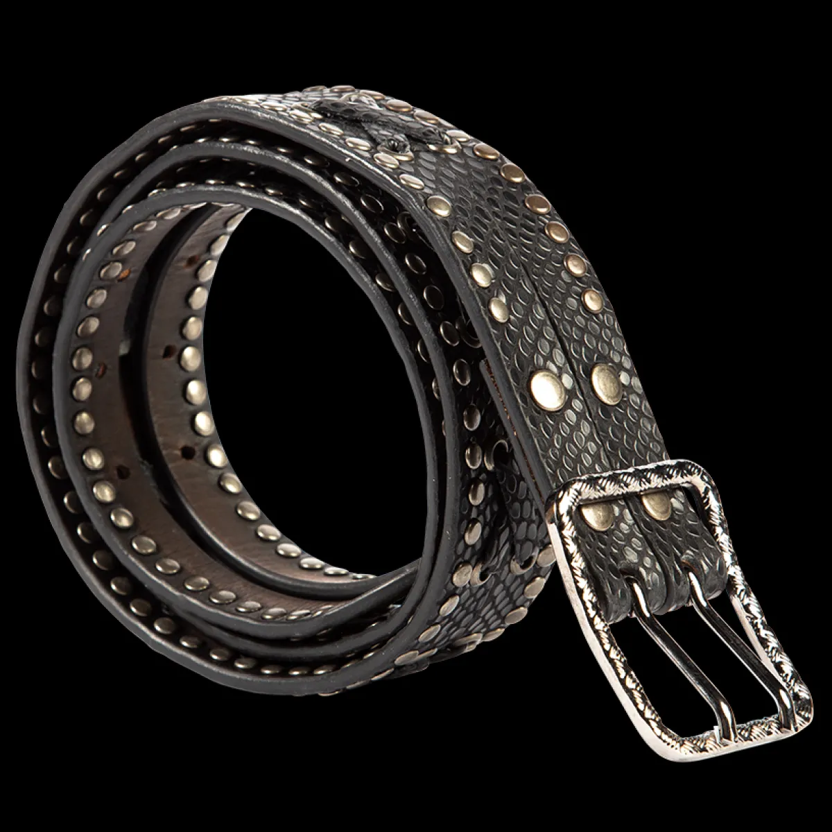 Sale Freebird Stores Cross Belt Black Snake