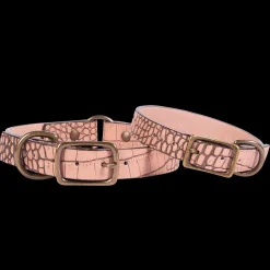 Discount Freebird Stores Dog Collar Pink Croco