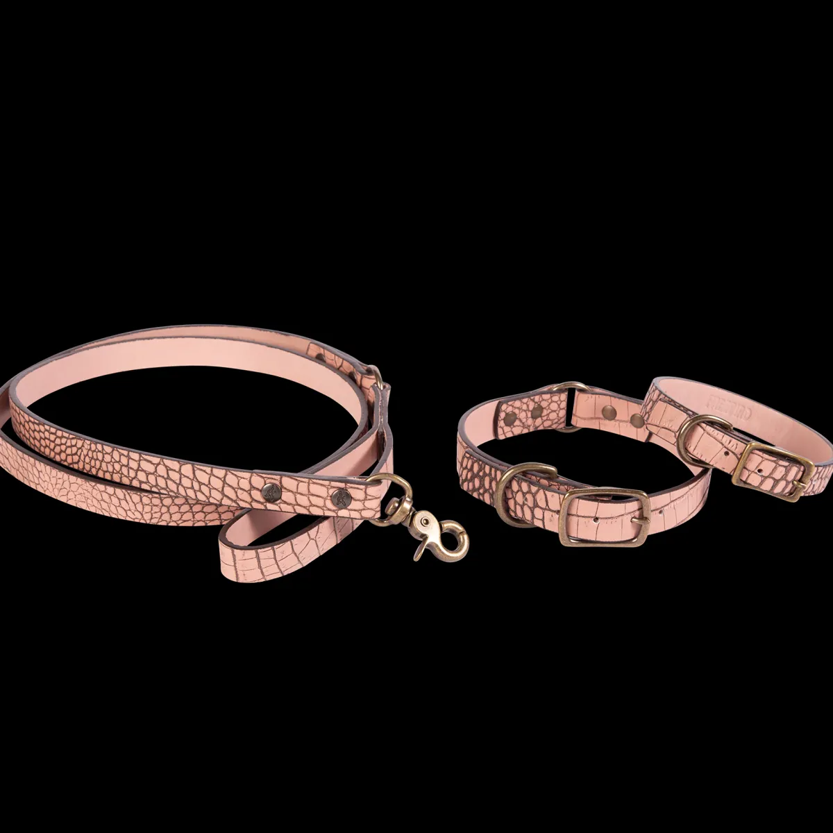 Discount Freebird Stores Dog Collar Pink Croco