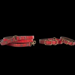 Discount Freebird Stores Dog Leash Red Croco