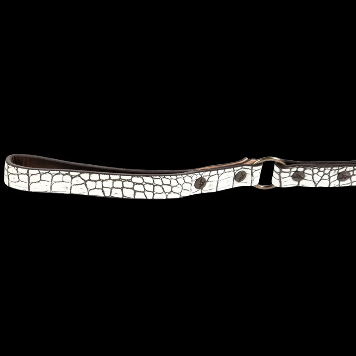 Sale Freebird Stores Dog Leash White Croco