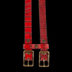 New Freebird Stores Double Belt Red Croco