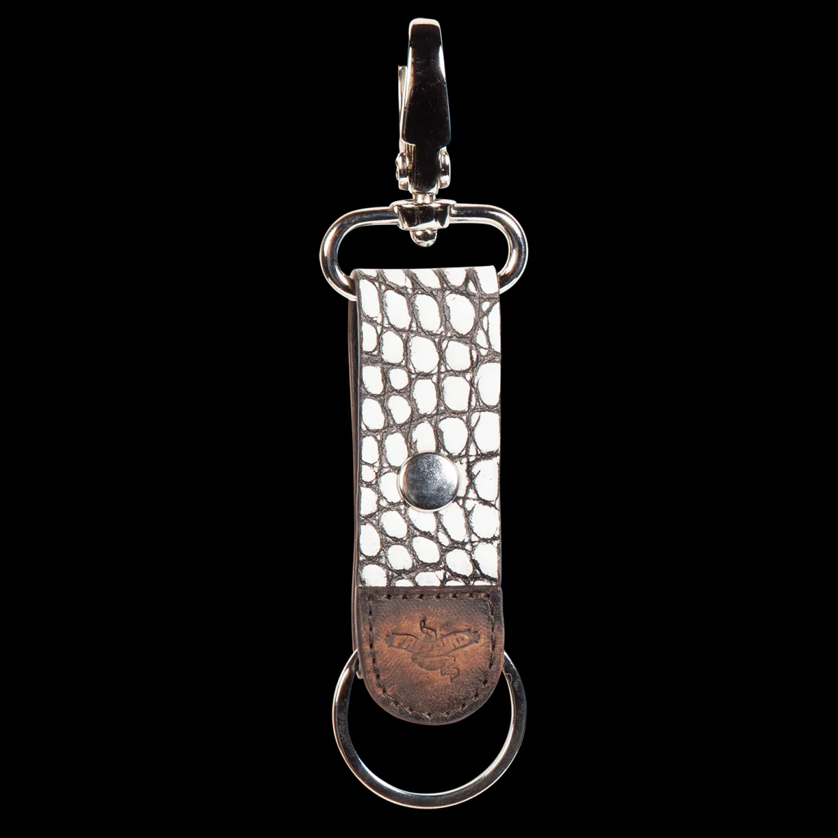 Fashion Freebird Stores Key Chain White Croco