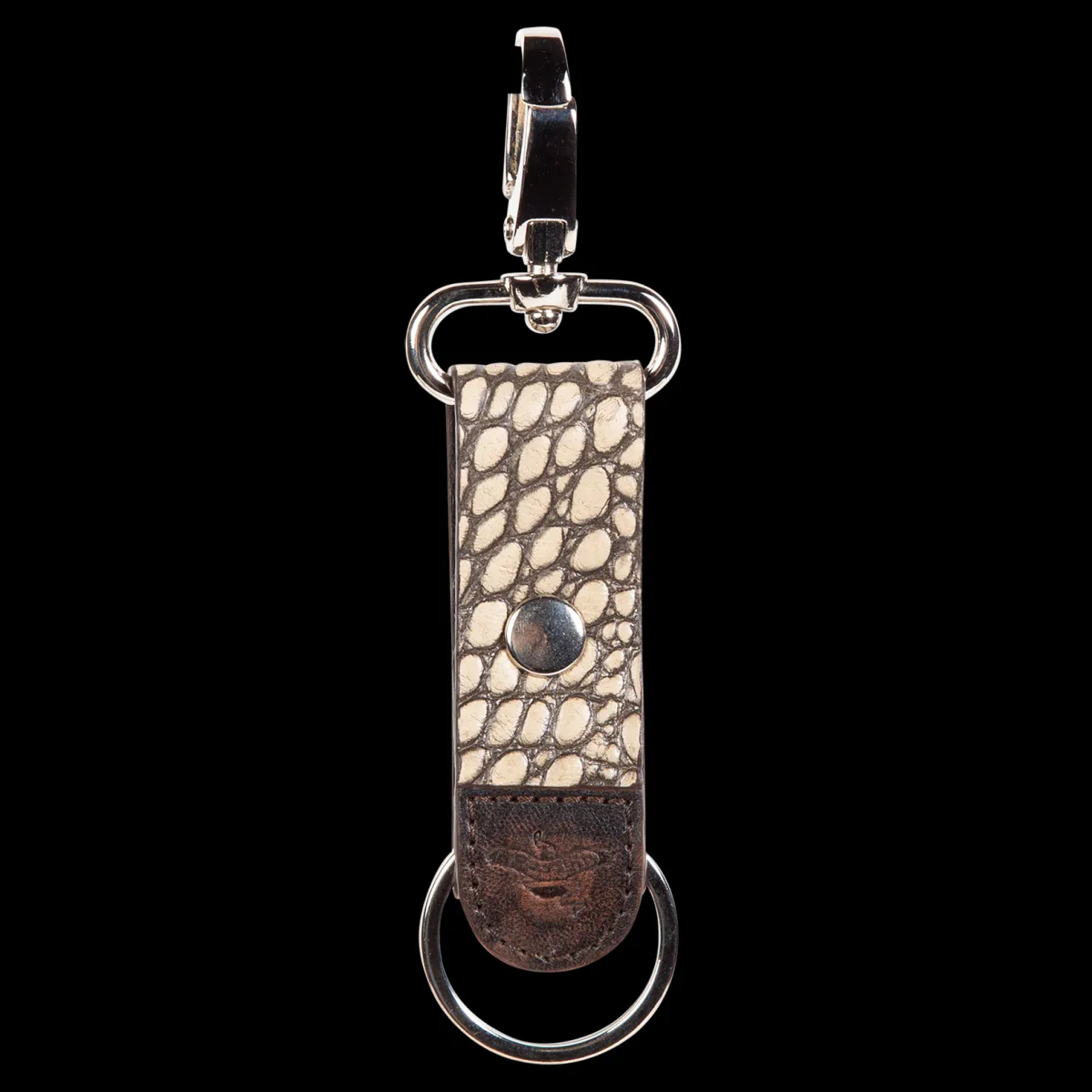 New Freebird Stores Key Chain Taupe Croco