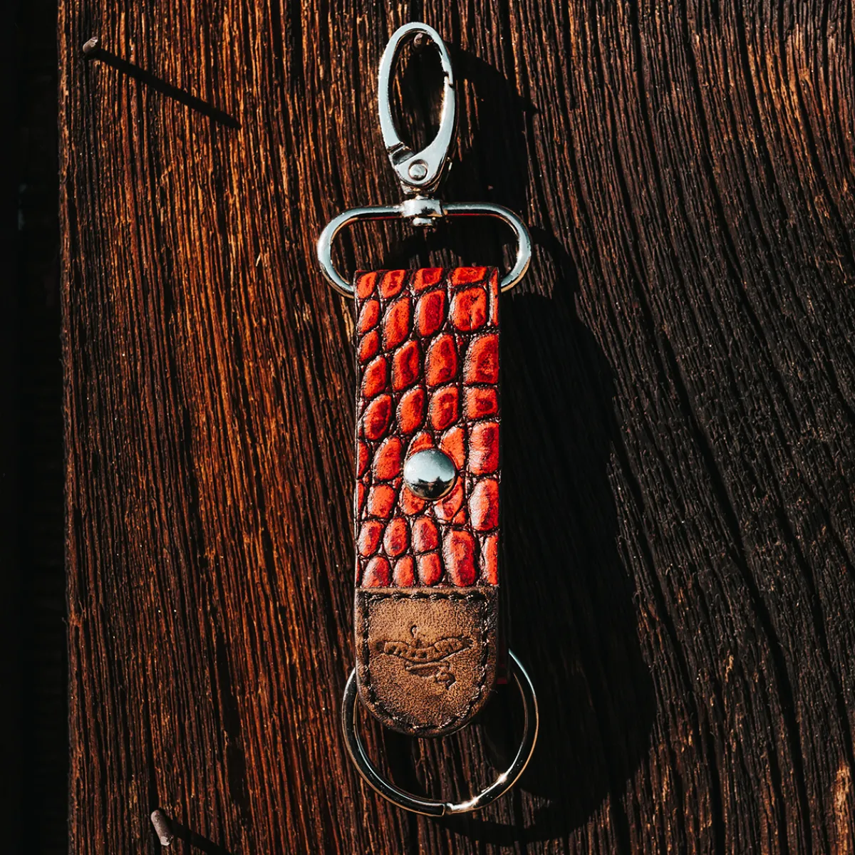 Discount Freebird Stores Key Chain Red Croco
