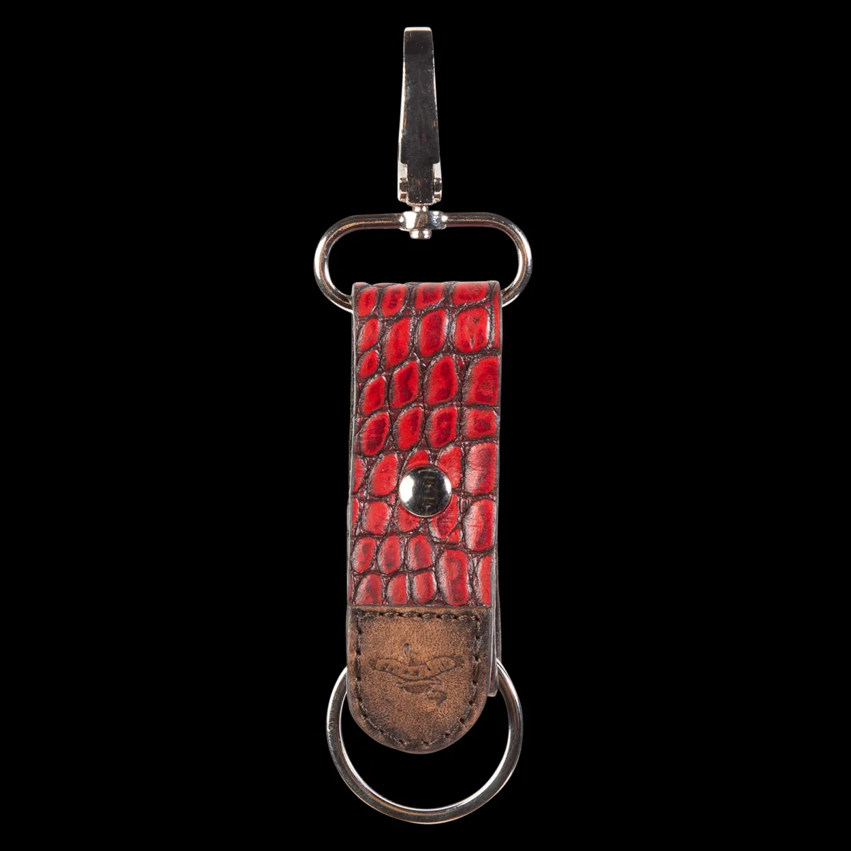 Discount Freebird Stores Key Chain Red Croco
