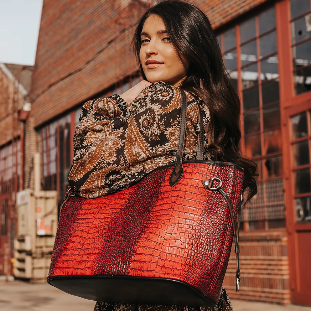 Online Freebird Stores Mara Red Croco