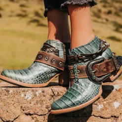 Discount Freebird Stores Saloon Turquoise Croco