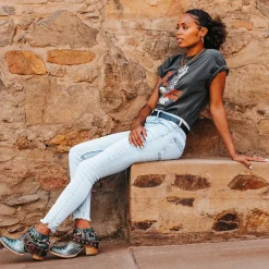 Discount Freebird Stores Saloon Turquoise Croco