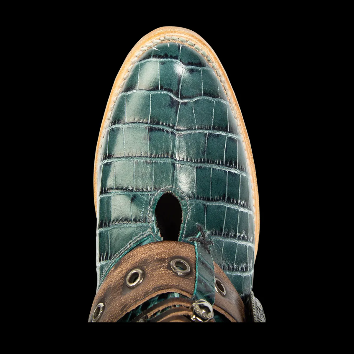 Discount Freebird Stores Saloon Turquoise Croco