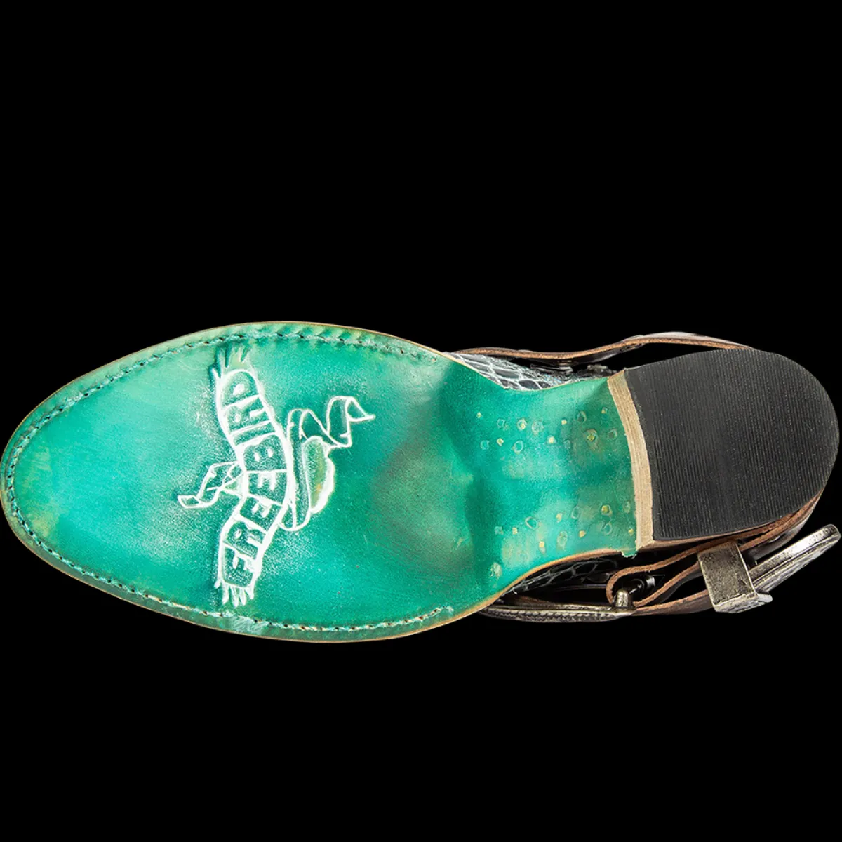 Discount Freebird Stores Saloon Turquoise Croco