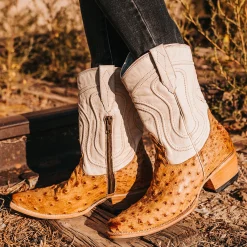 Outlet Freebird Stores Warrick Tan Ostrich Multi