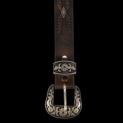 Clearance Freebird Stores Westbound Belt Black Distressed