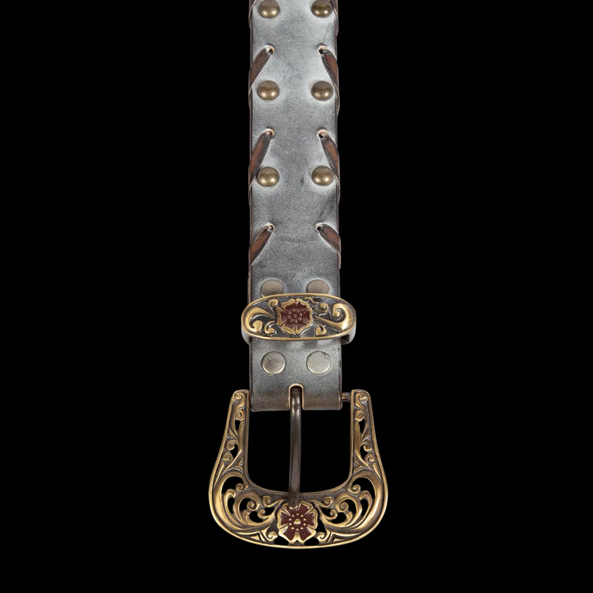 Clearance Freebird Stores Whip Stitch Belt Ice