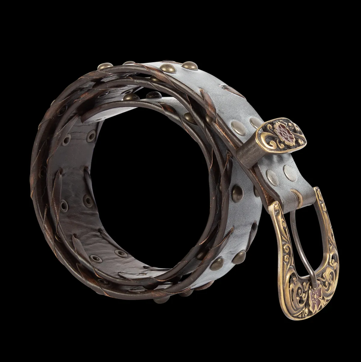Clearance Freebird Stores Whip Stitch Belt Ice